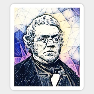 William Makepeace Thackeray Portrait | William Makepeace Thackeray 14 Sticker